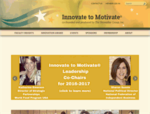 Tablet Screenshot of innovatetomotivate.com
